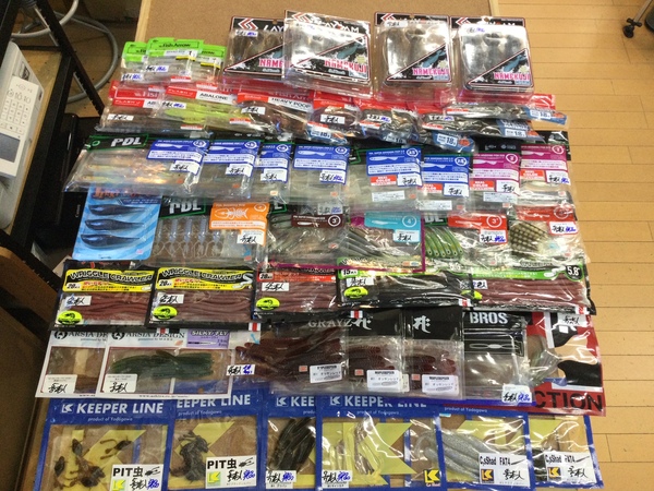 【最新釣具買取情報】「人気メーカーのワーム多数！」買取り入荷致しました。（つりどうぐ一休　葛の葉店）サムネイル