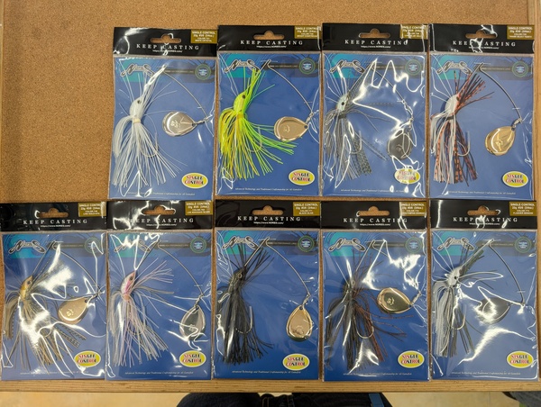 滋賀守山店　入荷情報　ノリーズ  シングルコントロール22g #3/0(3/4oz)  シングルコントロール22g #5/0(3/4oz)　つり人社  バサー2025年2月号　入荷いたしましたサムネイル