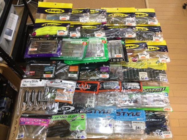 【最新釣具買取情報】「人気メーカーのワーム多数！」買取り入荷致しました。（つりどうぐ一休　葛の葉店）サムネイル